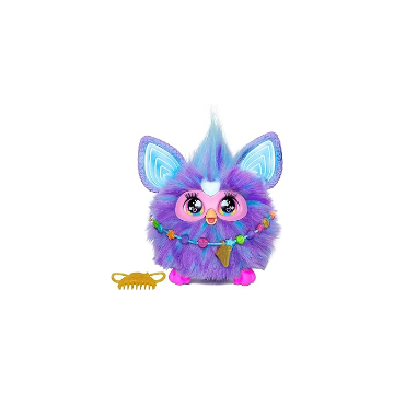 Purple, 15 Fashion Accessories, Interactive Plush Toys for 6 Year Old Girls & Boys & Up, Voice Activated Animatronic